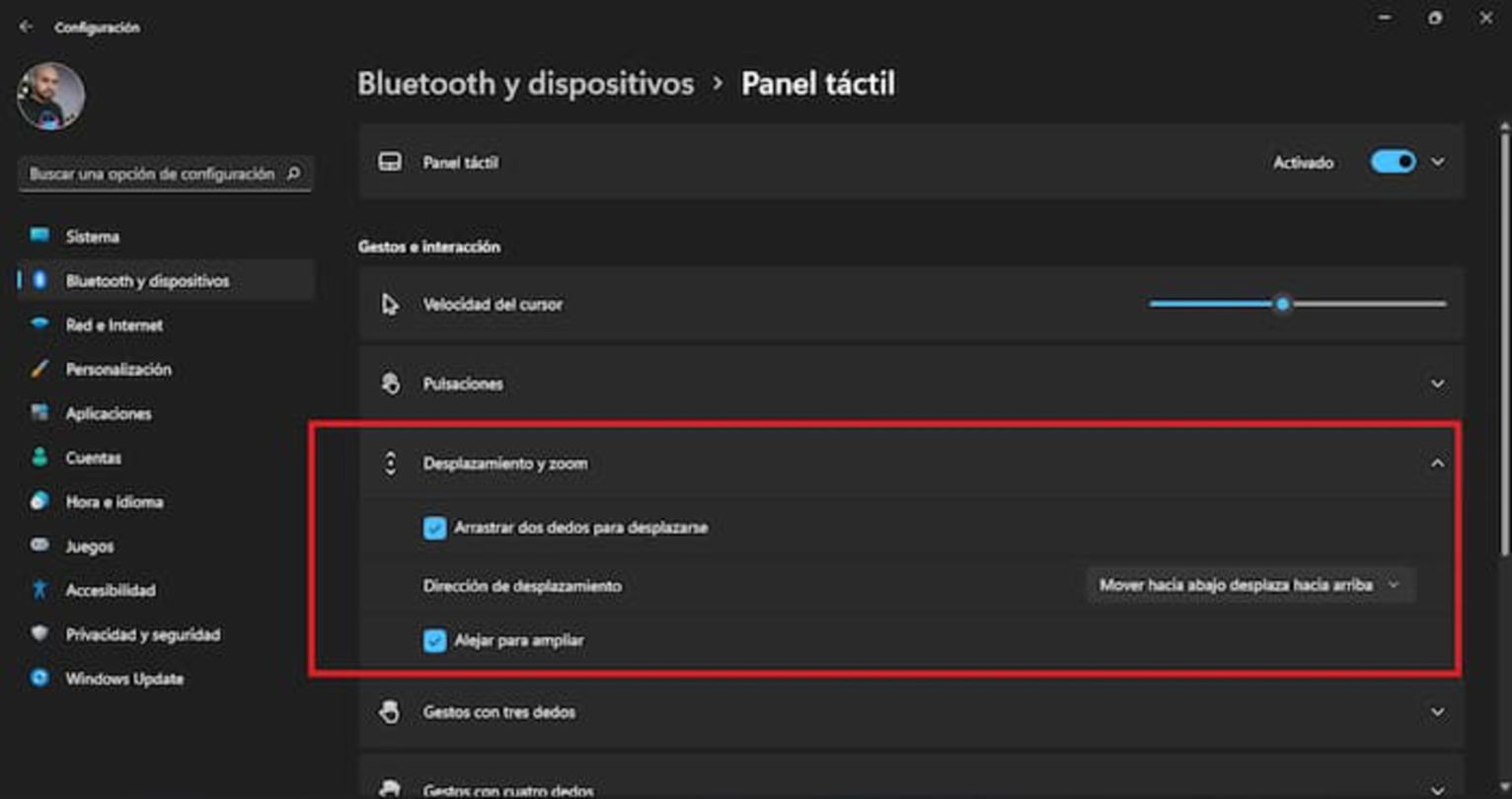W ustawieniach systemu Windows możesz także zmienić kierunek przewijania myszy
